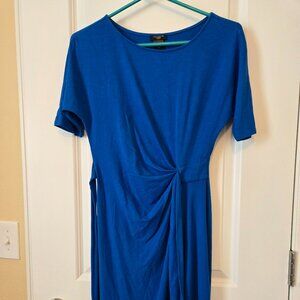 Petite Ann Taylor Bright Blue Dress